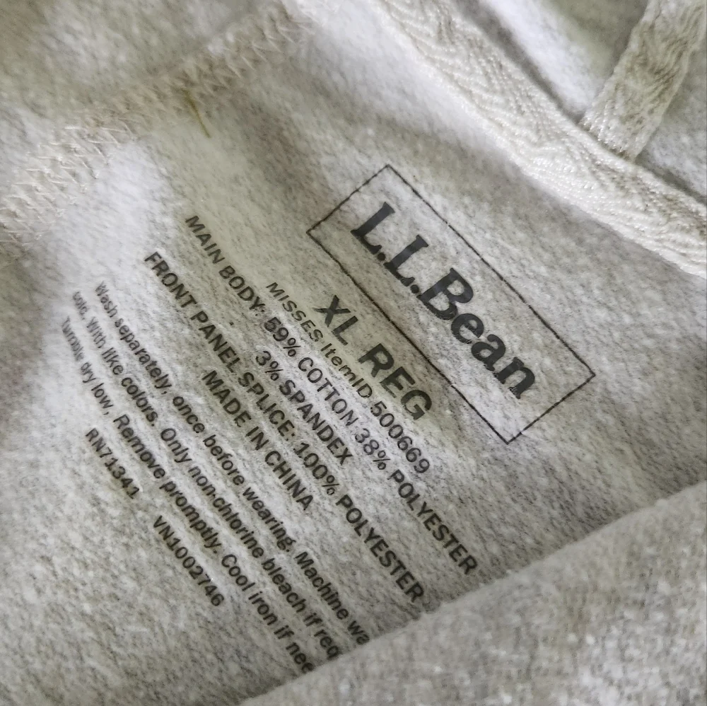 L.L. Bean Gray Hoodie Open Cardigan ☔️🩵 - Picture 9 of 10